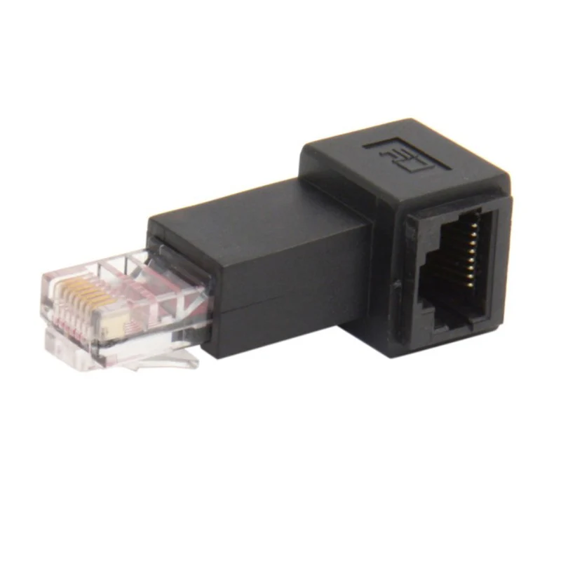 Угловой 90 градусов 8P8C FTP STP UTP Cat 5e RJ45 Lan Ethernet Сетевой удлинитель 2022 самые популярные