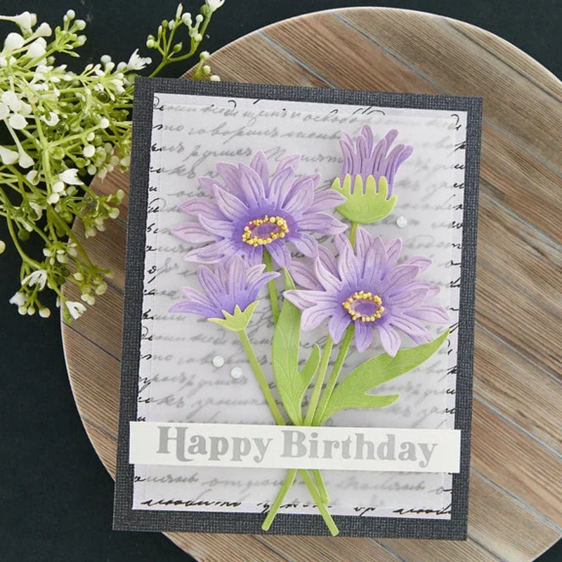 Новинка 2022 стебель листьев цветочный узор собранные металлические штампы для