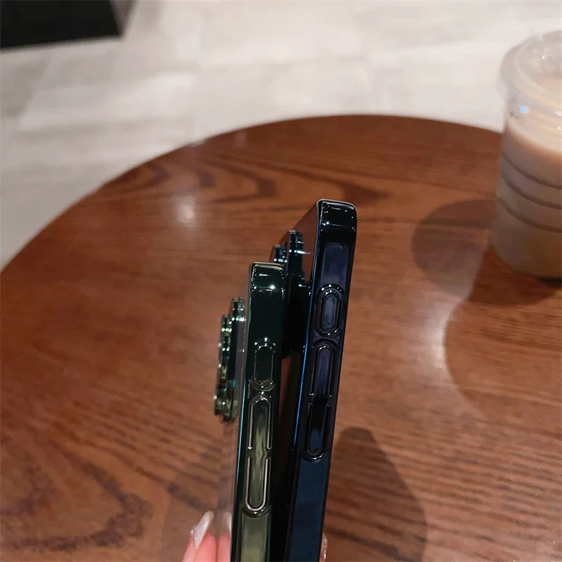 Чехол для телефона с кристаллами и полным объективом гальванический чехол iPhone