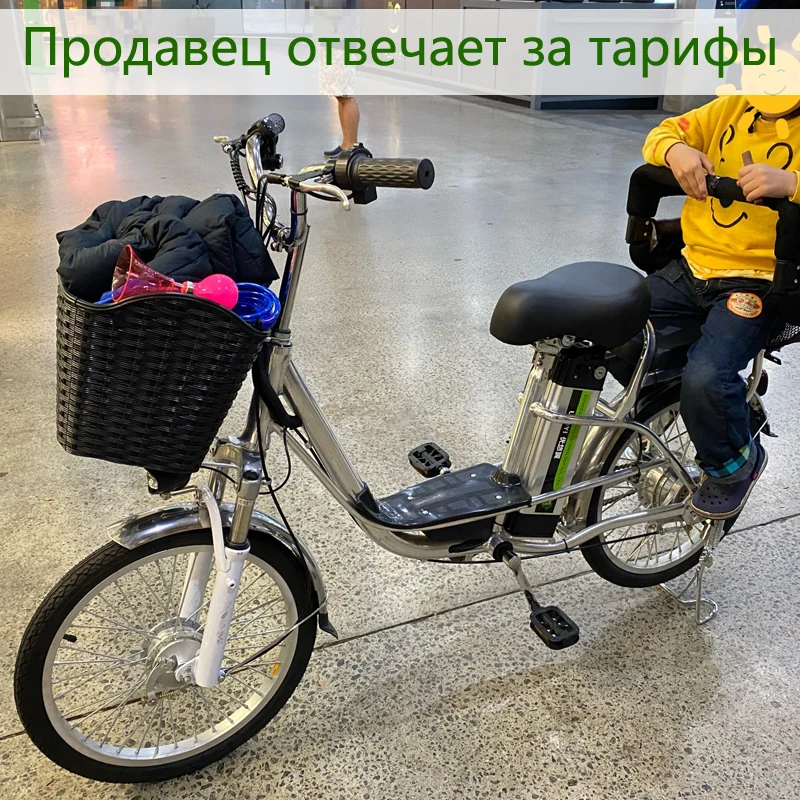 20-дюймовый электрический велосипед. Велосипед с мягким хвостом. Мотор 48В350Вт