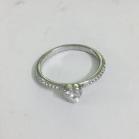 2022 new fashion rings for women cz white heart love wedding gift fingers jewelry wholesale
