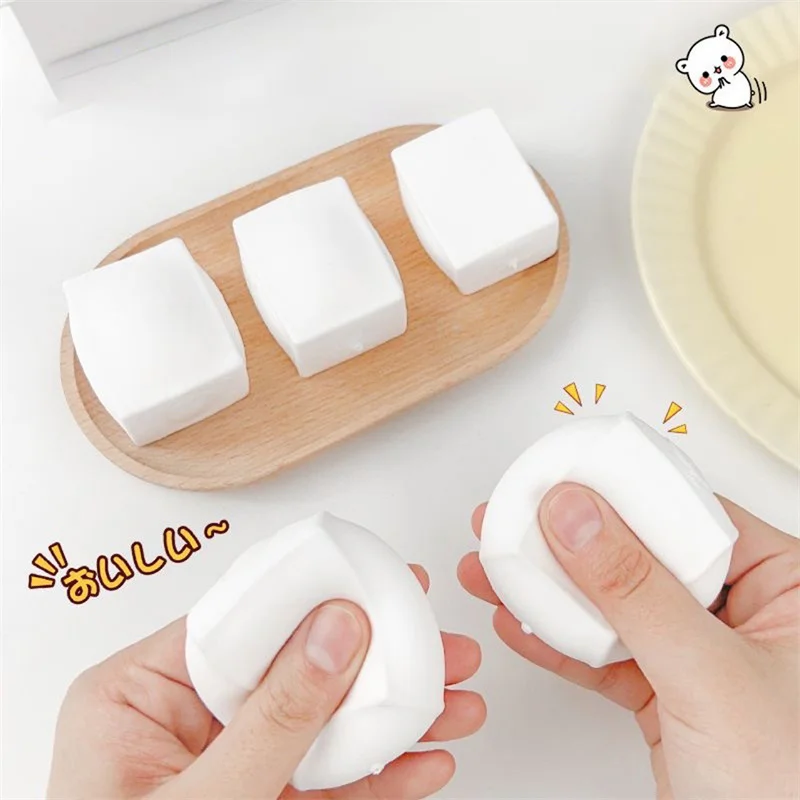 

Funny Decompression Toys Tofu Shaped Pinch Water Tofu Block Flour Ball Toy Slow Rebound Decompression Slow Rebound Toy