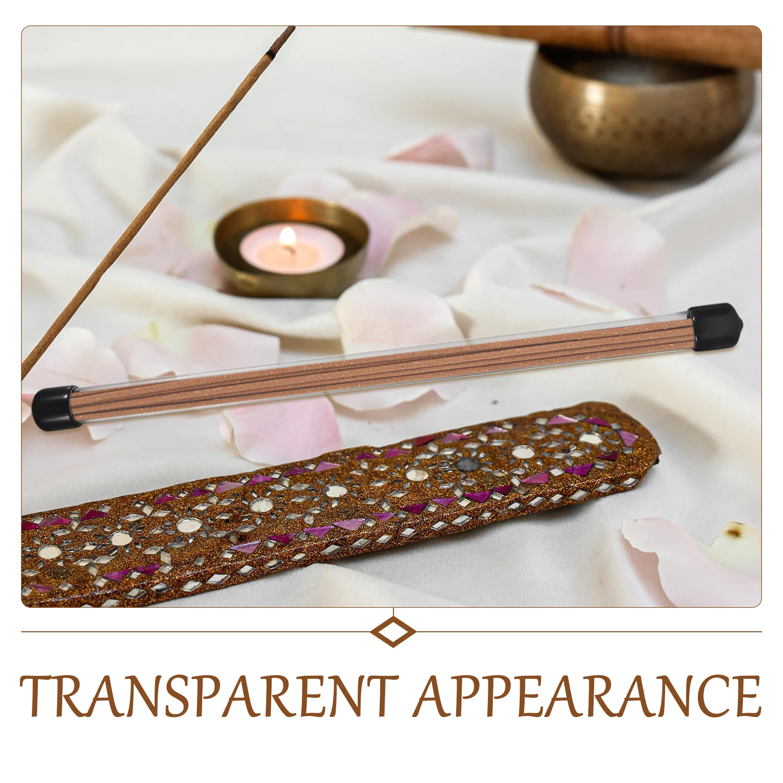 6-шт. ароматическая палочка трубка из агарового дерева прозрачный контейнер