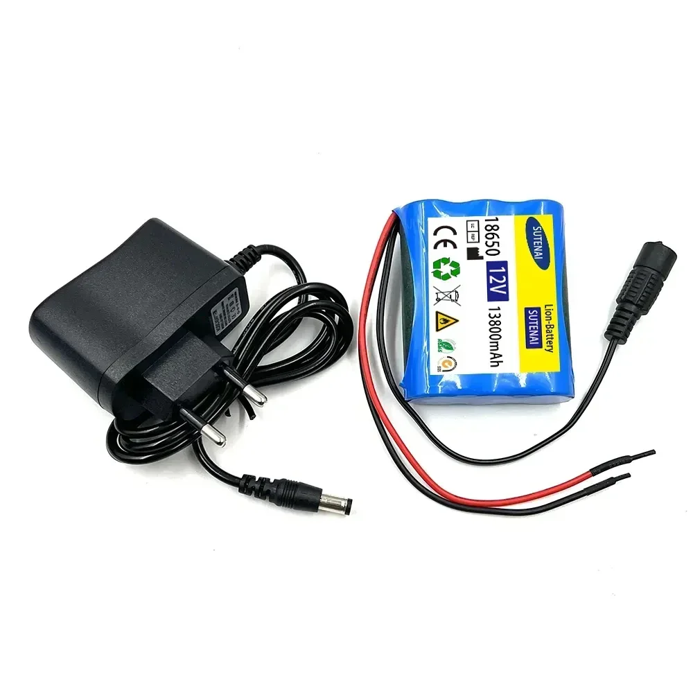12 В 13800 мАч 18650 литиевая аккумуляторная батарея 3S1P для динамика фонарика камеры