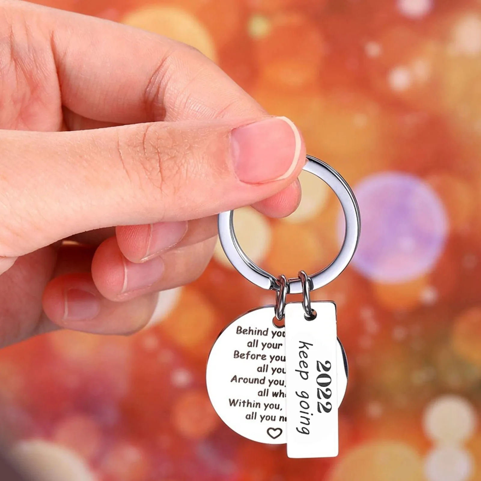 

2022 Fashion Stainless Steel Keychain Lettering Class Of 2022 Key Chain Graduate Pendant Inspirational Graduation Gifts Keyring
