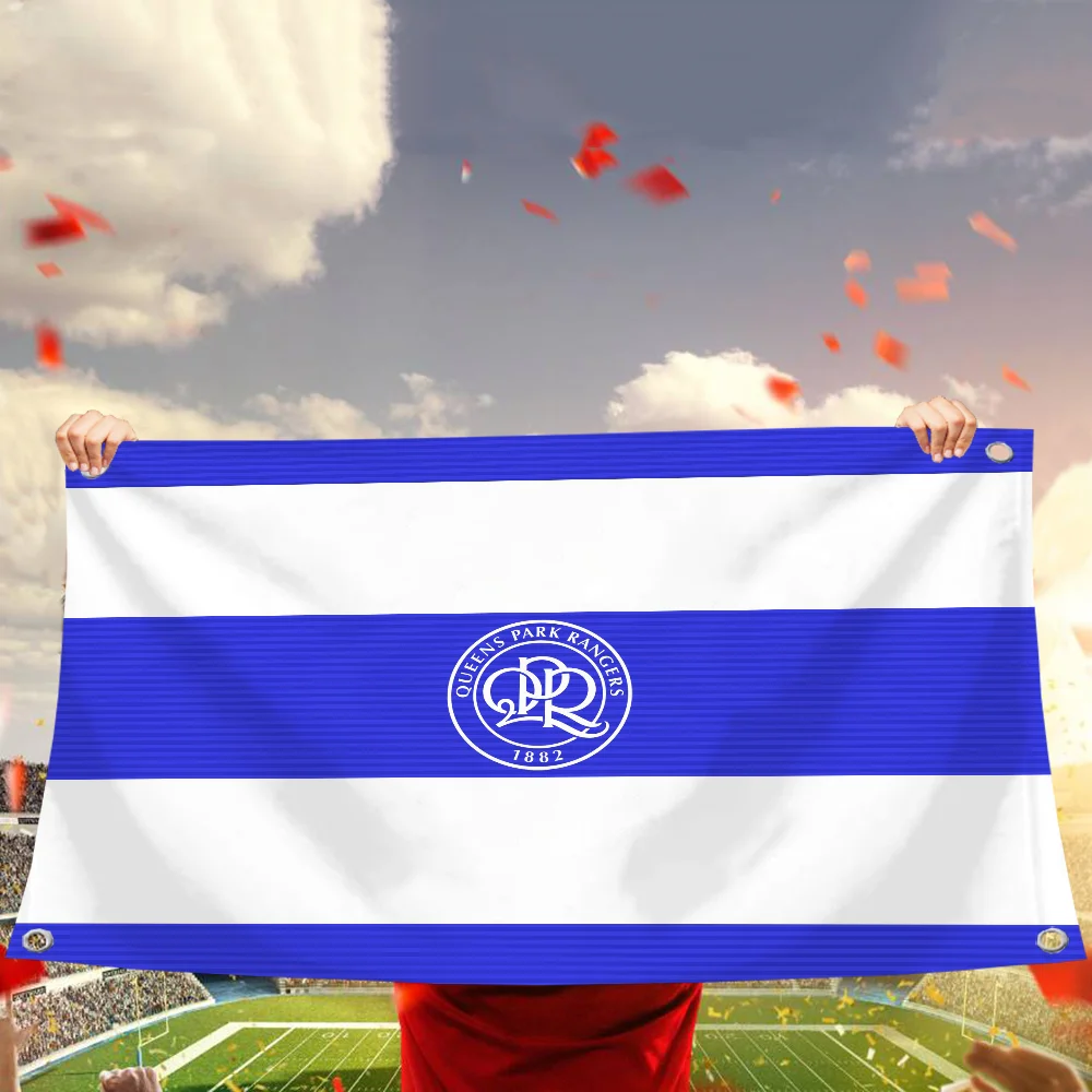 Q-Queens Park Ranger FC Polartec Flag Экологически чистый печатный дизайн с четырьмя отверстиями