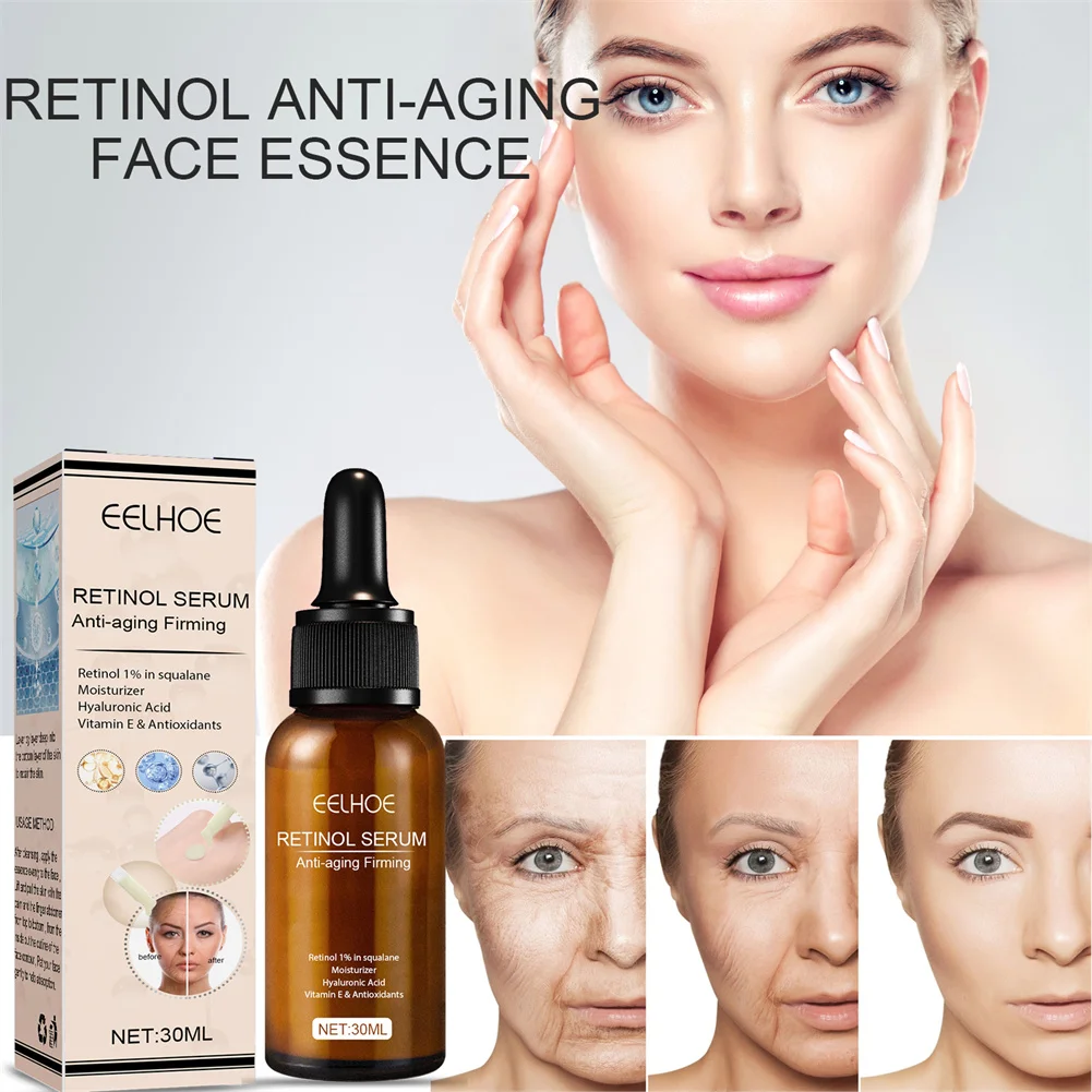 

Retinol Face Serum Moisturizing Whitening Firming Fade Fine Lines Anti-wrinkle Anti-aging Deep Care Essence 30ML Face Skin Care