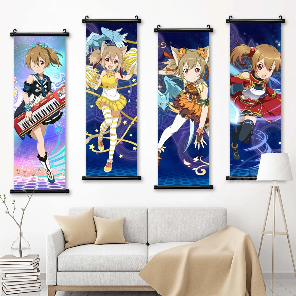 

HD Ayano Keiko Home Decor Anime Modern Wall Art Picture Sword Art Online Scroll Hanging Painting Print Canvas Poster Living Room