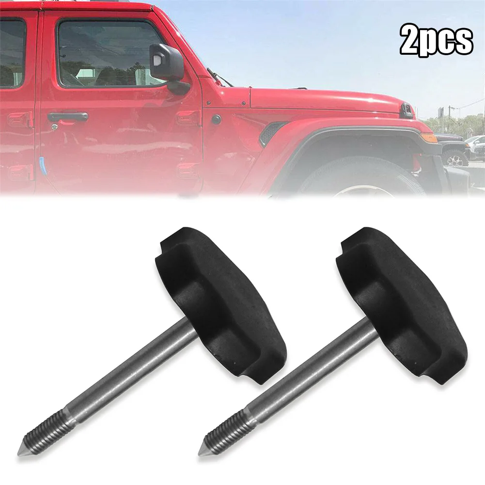 

2pcs Car Door Frame Mounting Knob Pins Soft Top Door Surround Long Mounting Knob Pins For Jeep Wrangler JK 2007-2018