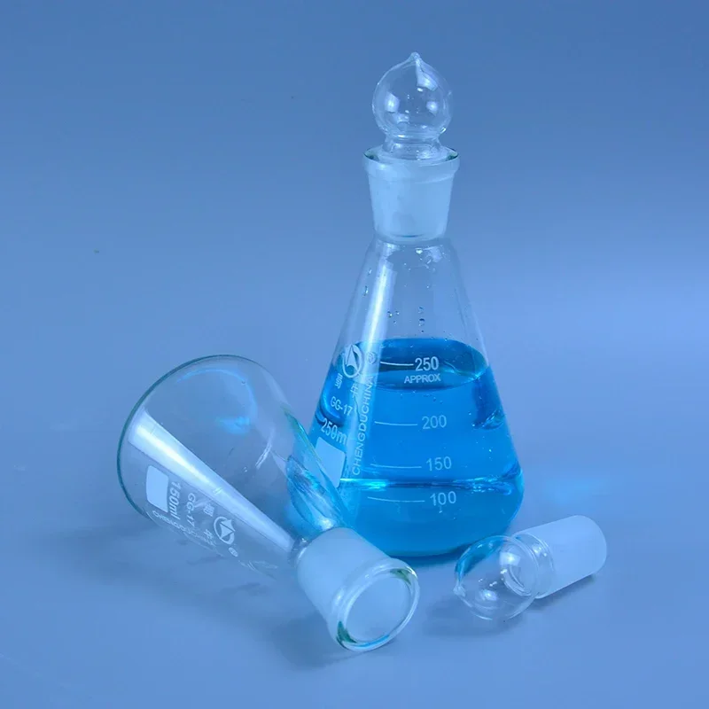 Dxy 2000 мл Стеклянная коническая колба с крышкой Эрленмейера для лабораторной