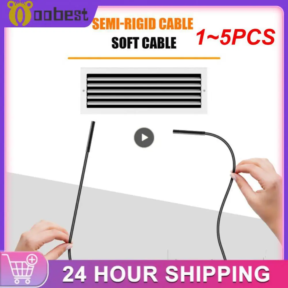

1~5PCS Endoscope Camera 8mm Lens HD720P Wireless Endoscopio Drain Pipe Engine Inspection Borescope LED Waterproof for Smart