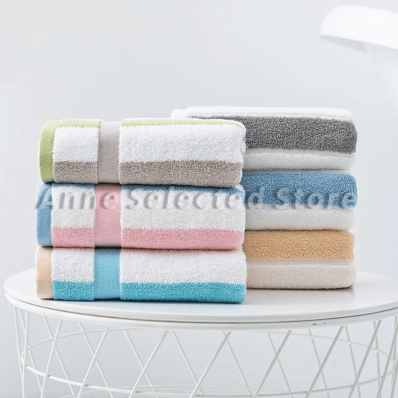 

Face Towel 100% Cotton 34*75cm Soft Absorbent 100g Bathroom Home Colorful Towels High-Quality Wipe Face Towel For Man Woman