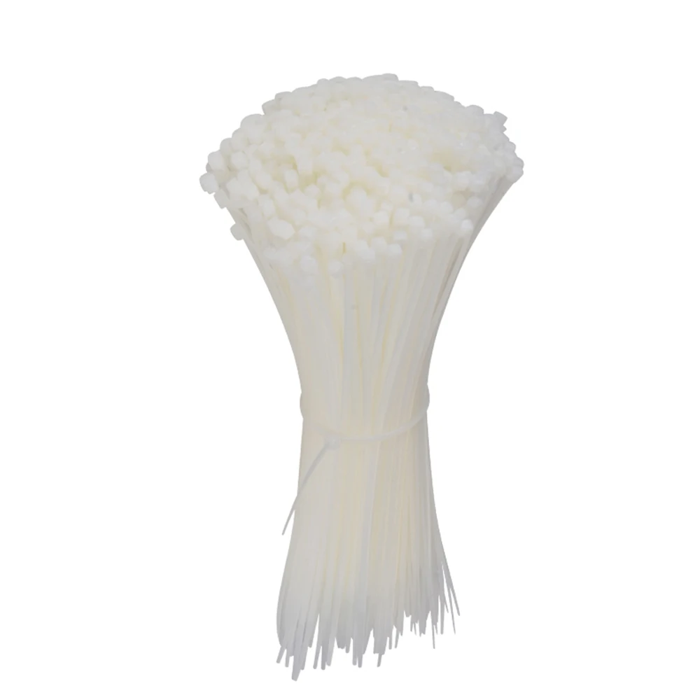 Самоблокирующийся пластиковый нейлоновый галстук черный застежка-молния