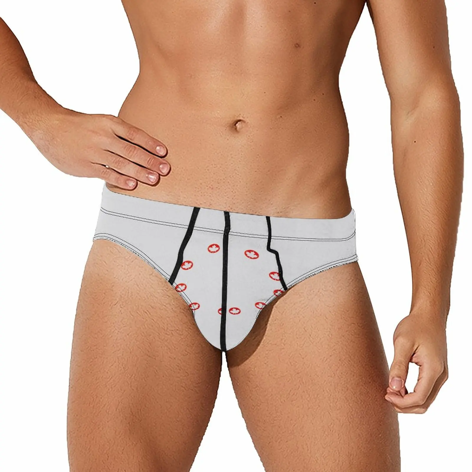 

Shorts Sexy Lingerie Underwear Thermal Underwear Men Boxers Gay Maple Leaf Flag Brief