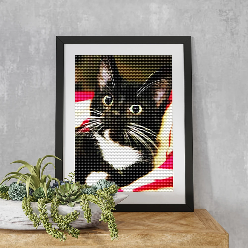 Алмазная живопись 5D мозаика кот алмазная вышивка мультяшный питомец сделай сам