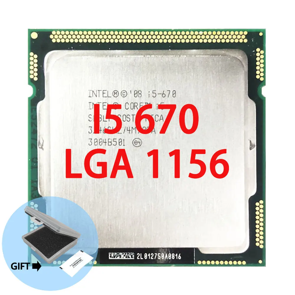 

Двухъядерный процессор Intel Core i5-670 i5 670 3,4 ГГц 4 МБ 73 Вт LGA 1156