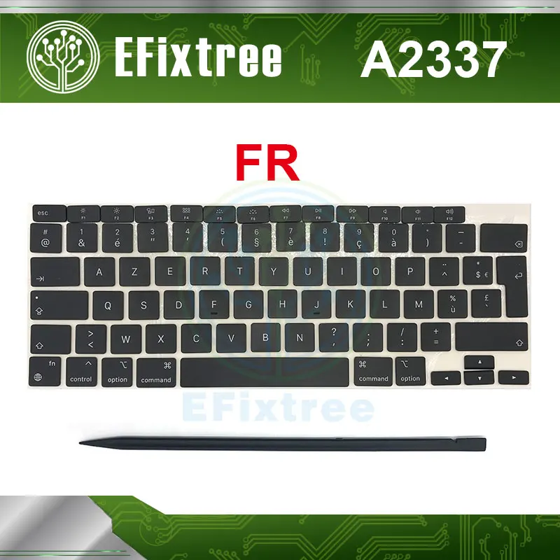 

Laptop A2337 AZERTY Keys Keycaps US*French*Russian*Spanish... For Macbook Air Retina 13" M1 A2337 Key Cap Keyboard 2020 EMC 3598