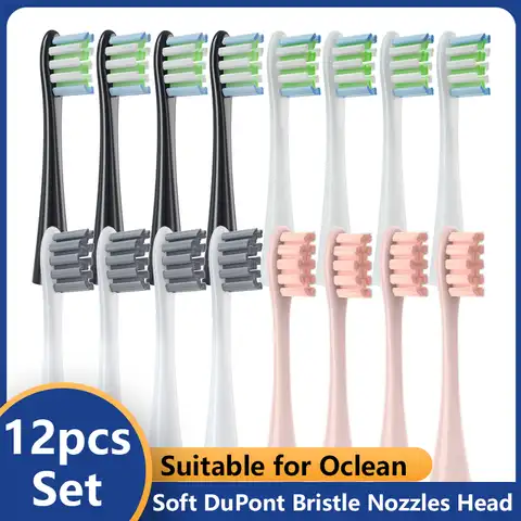 Сменные насадки для электрической зубной щетки Oclean X/X PRO Elite/F1/ One/ Air 2, 10-12 шт.