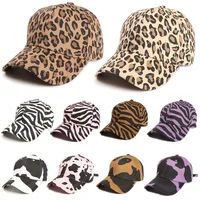 Baseball Cap Leopard Print Hard Top Peak Cap Boy and Girl Sunshade Hat Summer Hats for Women   Bone Masculino   Caps for Men