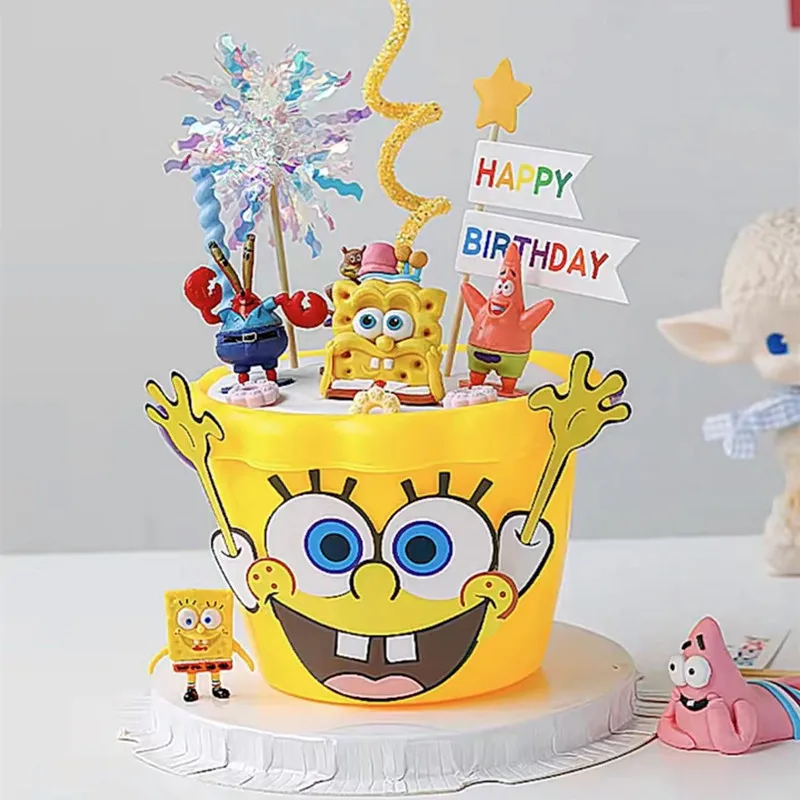 

2022 Baby Happy Birthday Cake Topper Decorations Set Card Children's Day Sea Star Octopus Brother Party Dessert Baking Supplies