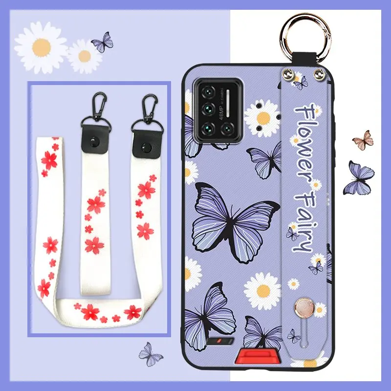 sunflower new arrival phone case for umidigi bison2021 silicone ring wrist strap soft case free global shipping