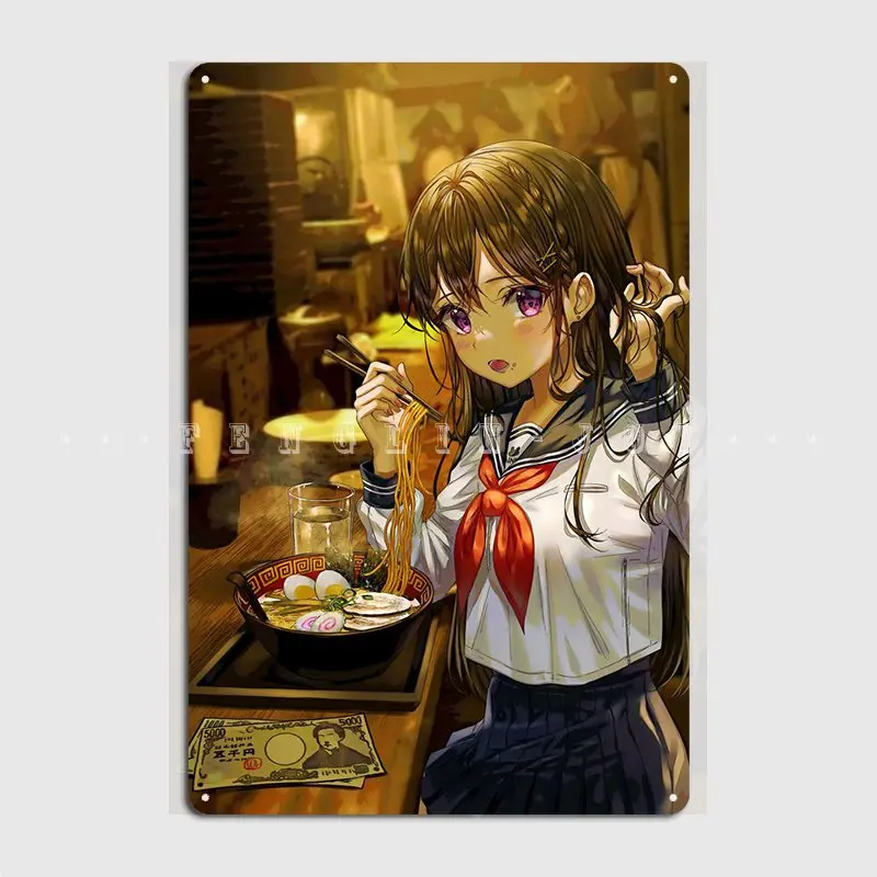 

Ramen Japanese Food Metal Plaque Poster Club Party Retro Plates Tin Sign Poster