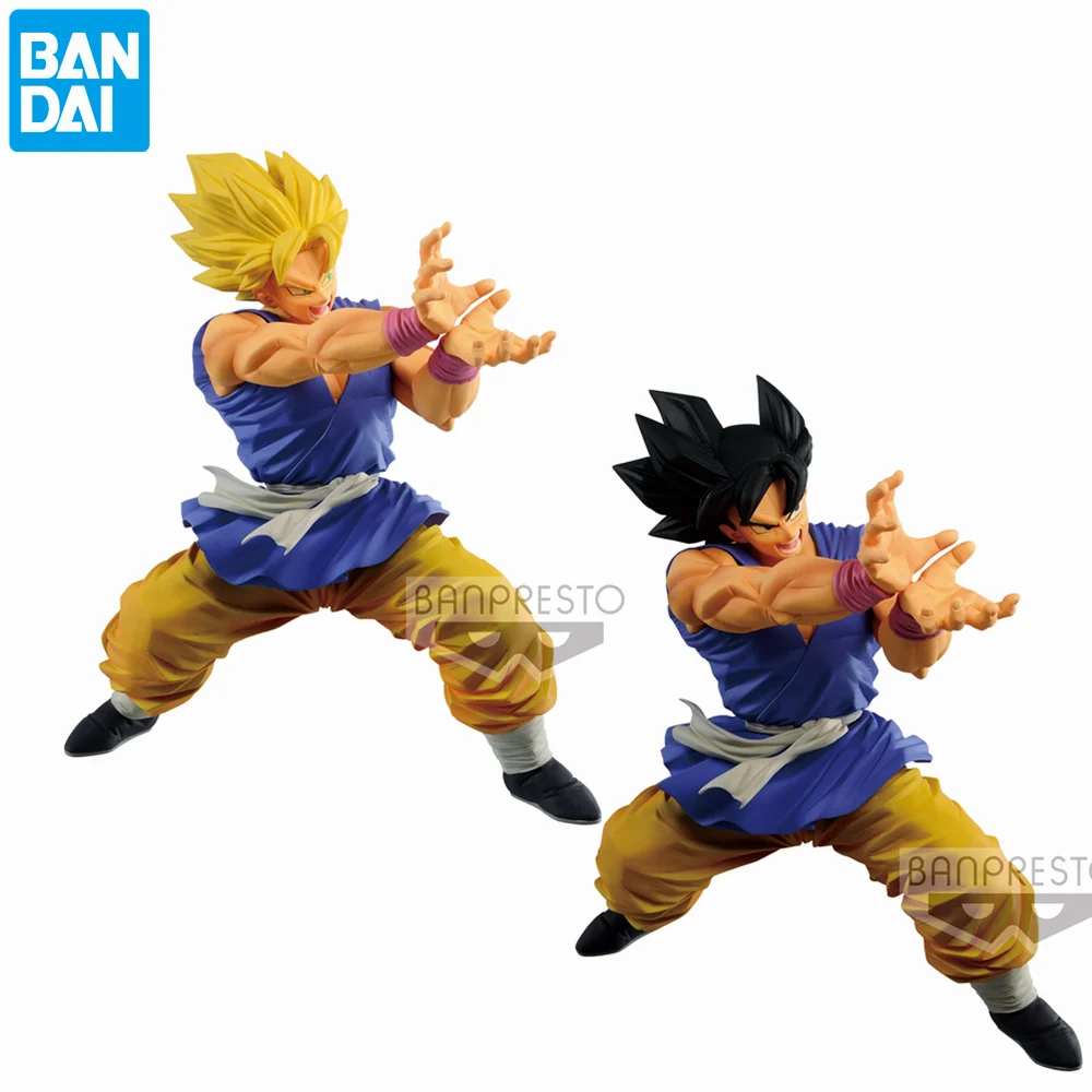 Original Dragon Ball Z Anime Son Goku Super Saiyan 2 PVC Action Figures Bandai Banpresto 17cm DBZ Figurine Model Toys Brinquedos