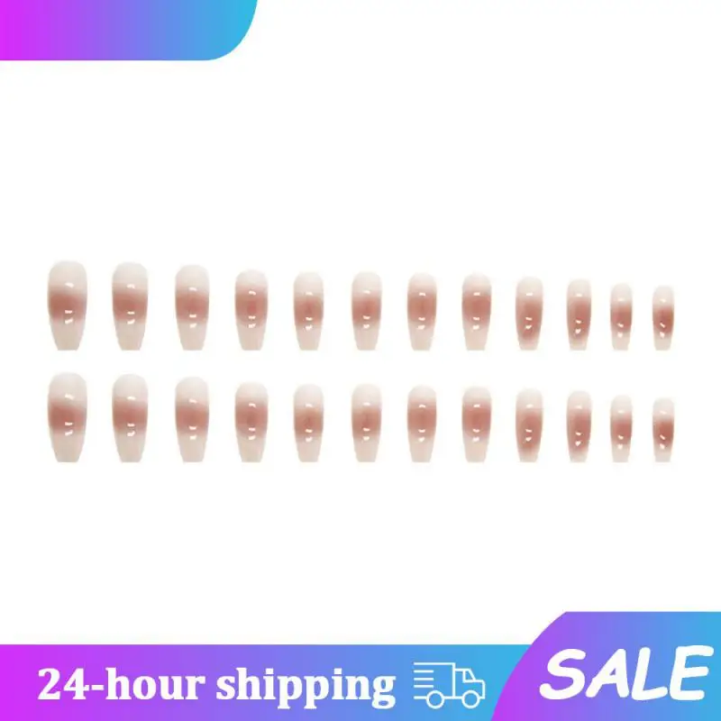 Носимые накладные ногти розового и желтого цвета с клеем, накладные ногти в форме цветка, сердца, рисунок, красивые накладные ногти для девушек