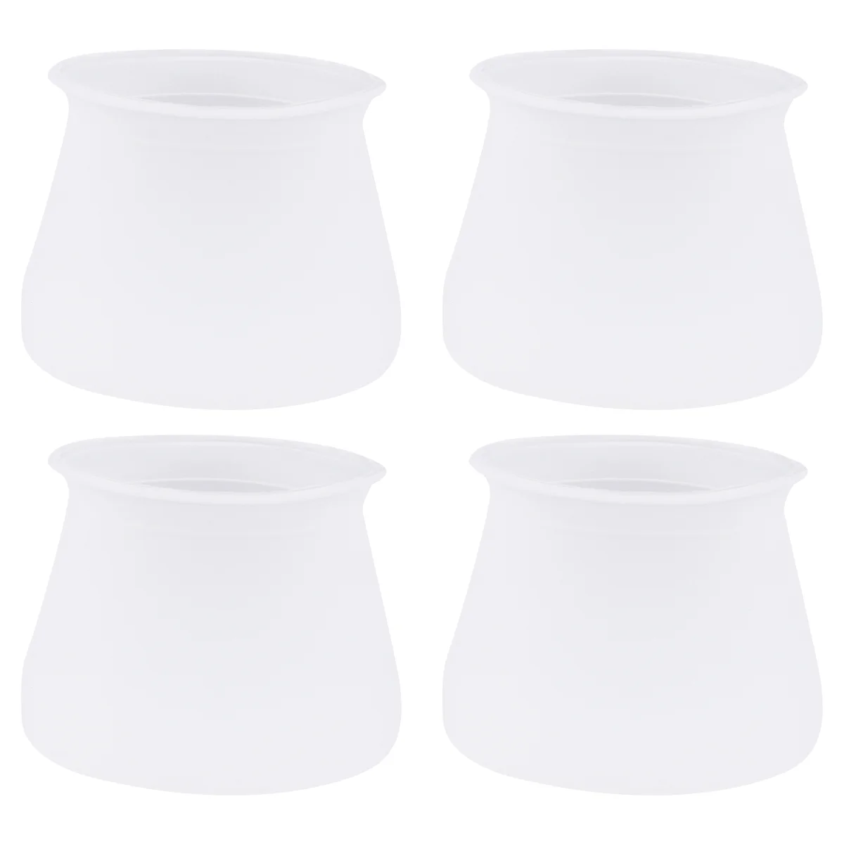 

Table Leg Covers Silicone Protectors Clear Chair Mat Floor Furniture Tablecloth Feet Pads