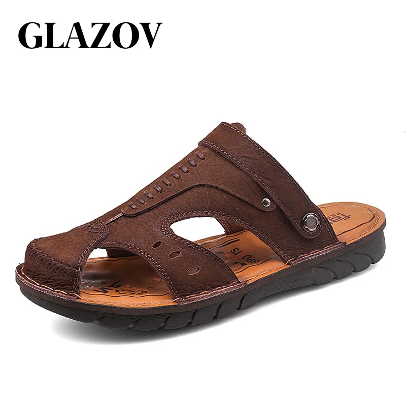 Мужские сандалии двойного назначения, летние кроссовки, новая модная повседневная обувь, дышащая пляжная обувь, Нескользящие удобные Тапочки