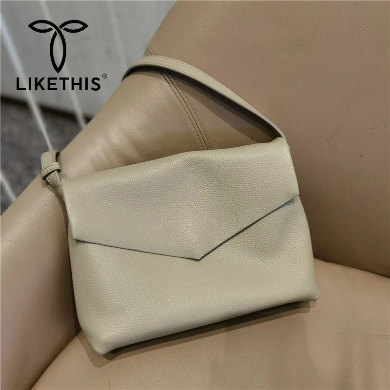 

2021 мягкие сумки через плечо LIKETHIS из натуральной коровьей кожи для женщин, сумка-мессенджер через плечо из натуральной кожи, сумки на плечо в...