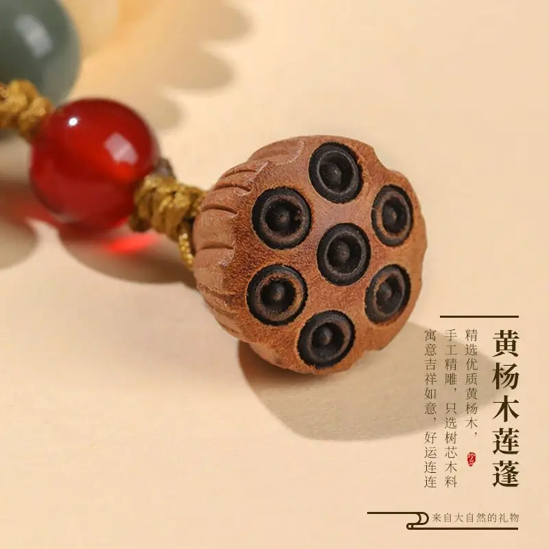 Двойной круг навес в виде лотоса белый нефритовый браслет Бодхи ручные четки