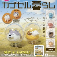 original japanese bushiroad gashapon cute bubble ball animal ornaments wolf sheep kawaii elephant capsule toys mini model