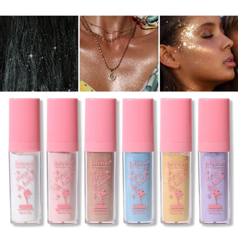 

Polvo De Hadas сказочная пудра для хайлайтера, хайлайтер для тела, осветляет естественную 3-мерную пудру для лица, румяна