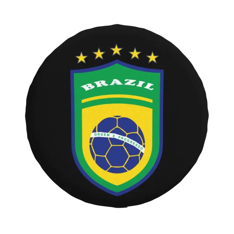 Изготовленный на заказ флаг Бразилии футбольный чехол для запасного колеса Toyota