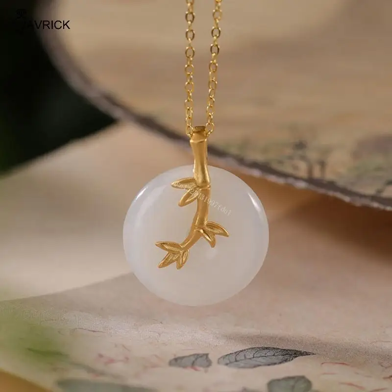 Ожерелье-цепочка на ключицу Bamboo Designs белого цвета Jadse для любителей моды