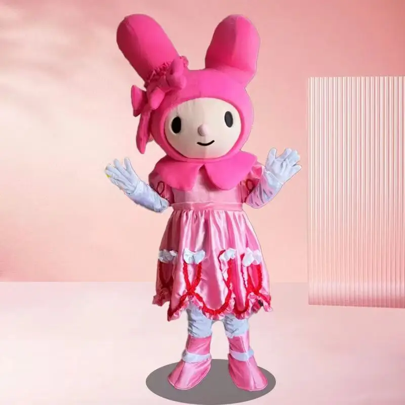 Фото MINISO костюм горничной Kuromi талисман косплей мелодия кукла костюм для девочек подарок на день рождения мультфильм карнавальная пижама вечерние костюм для взрослых №5