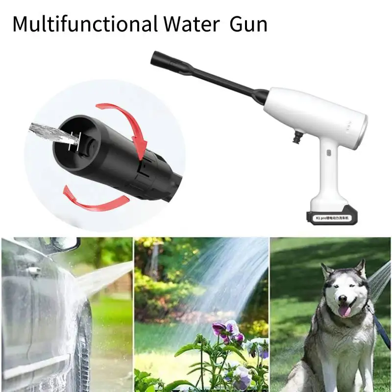Wireless Electric Garden Water Gun High Pressure Washer For Car And Pet Farm Sprinkler Irrigation Tool Garden Pesticide Sprayer