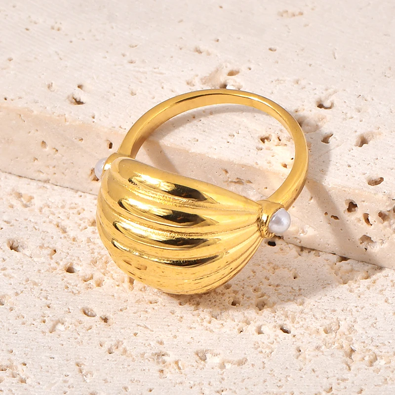 Французский глянцевый дизайн не выцветающая ниша персонализированное кольцо из