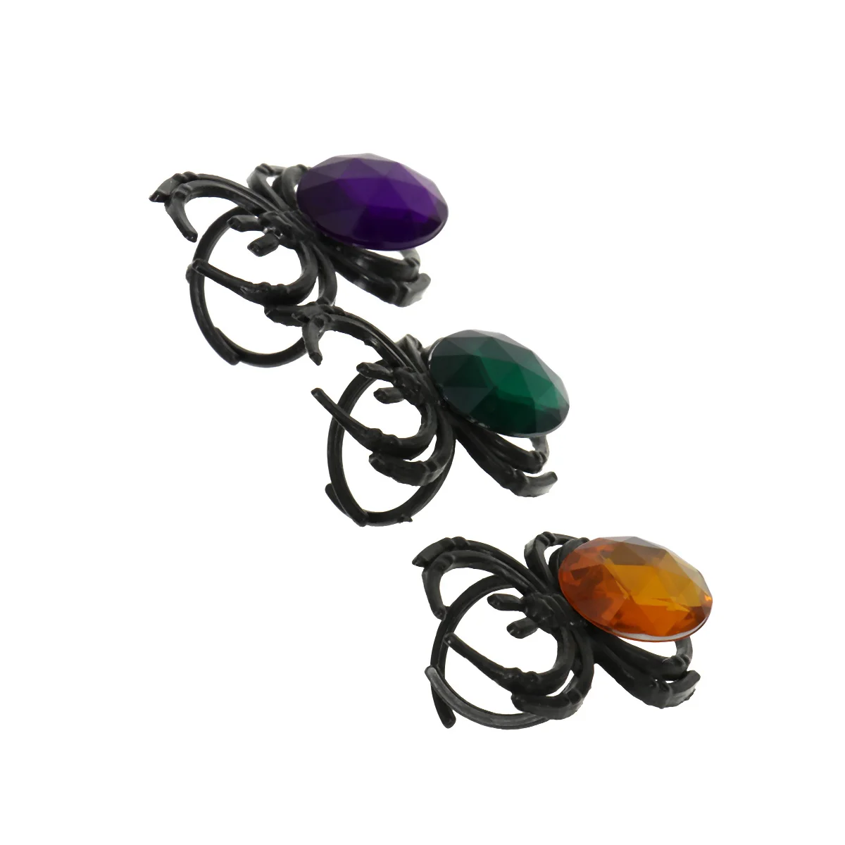 

25 Pcs Rings Toy Spider Finger Halloween Decor Paper Cup Child Cupcake Decorations