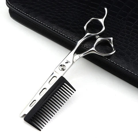 Профессиональные ножницы для волос 2 в 1 с расческой, парикмахерские ножницы для стрижки волос, парикмахерские ножницы