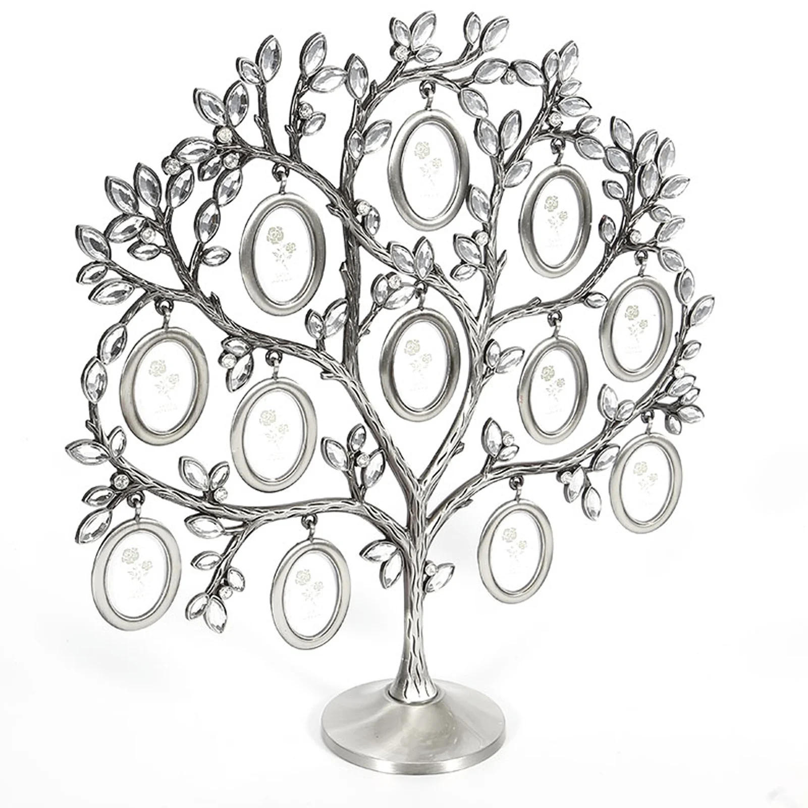 

Zinc Alloy Family Tree Photo Frame Display Stand Frame With Leaves Branches Photos Displaying Prop One-Piece Picture Frame For