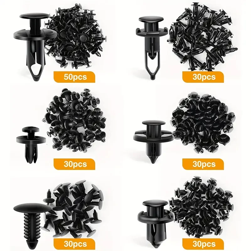 200 шт. зажим для автоматического крепления 6 мм 7 8 9 10 универсальный с шестью