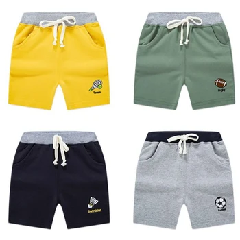 Children's Shorts 12M-7Y Boys Embroidered Sports Pants Baby Bottoms Children's Summer Five-point Pants 1