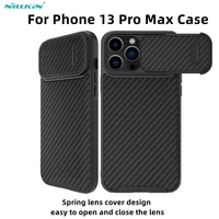 nillkin for iphone 13 pro max case shock resistant drop camera protect privacy back soft cover non slip iphone 13 case series