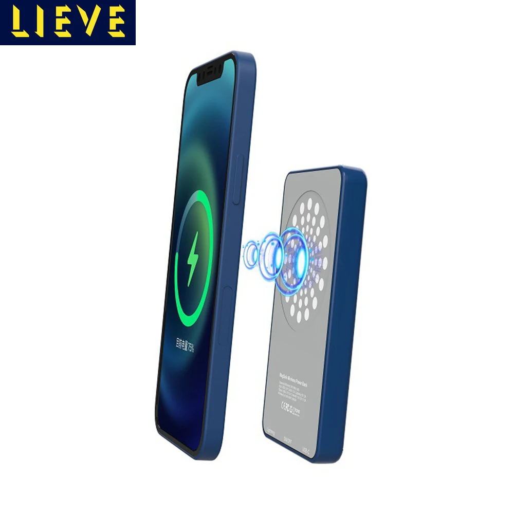 

15W Magsafe Wireless Charger 5000mAh Power Bank For iPhone 12 Backup Bracket Portable Powerbank For iPhone 12 Pro Max