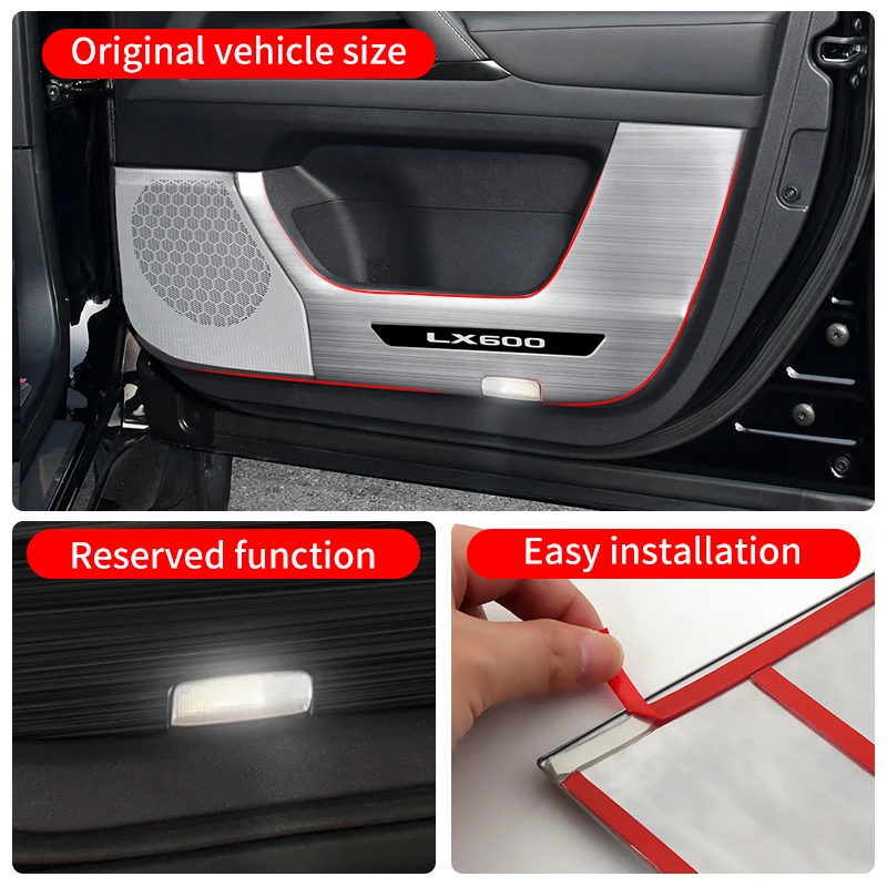 Интерьер Обновленный Принадлежности Для 2022 2023 2024 Лексус LX600 LX500d Нержавеющая