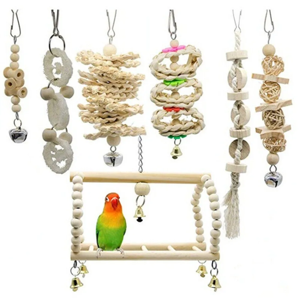 

Игрушки для птиц Budgie, подвесной гамак, детские игрушки, подвесной шар