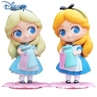 9cm disney alice in wonderland action figure anime mini decoration doll toy model childrens anime gift