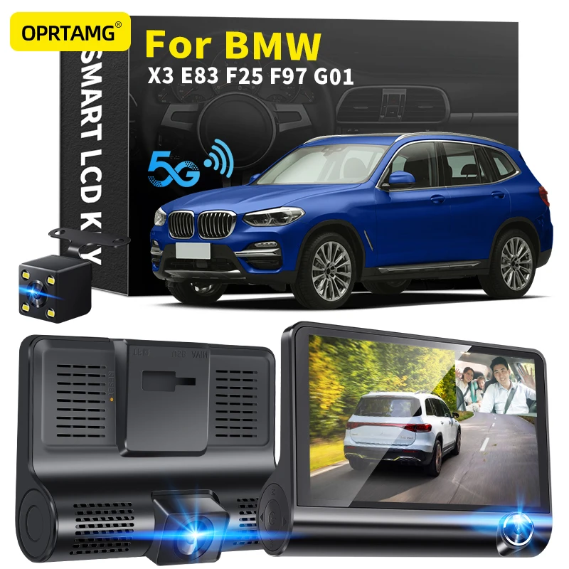 

OPRTAMG Car Driving Video Recorder Cameras Lens 4.0 Inch 1080P FHD DVR For BMW X3 E83 F25 F97 G01 1995-2022 Dash Cam Car DVR